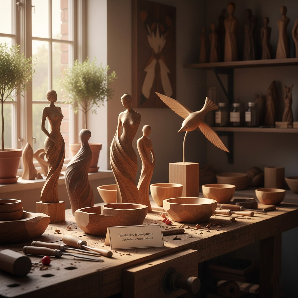 Träarbeten och skulpturer